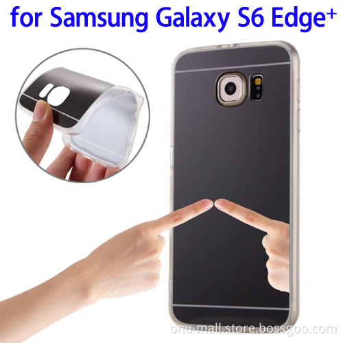 Electroplating Mirror TPU Protective Case for Samsung Galaxy S6 Edge+ cover